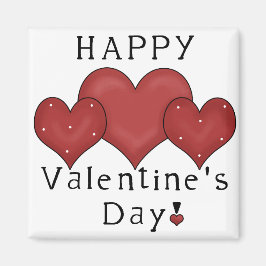 Glad Alla hjärtans dag Hearts D7 - Frig Magnet