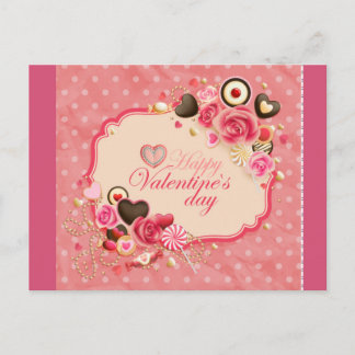 Glad Alla hjärtans dag! Helg Vykort