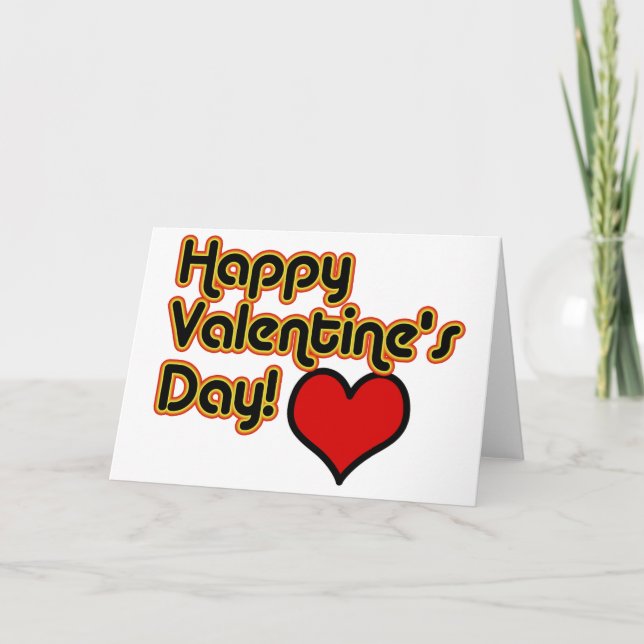 Glad Alla hjärtans dag Helgkort (Framsida)