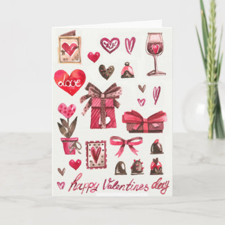 Glad Alla hjärtans dag Helgkort