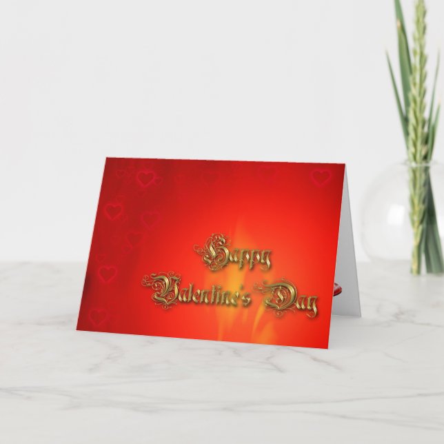 Glad Alla hjärtans dag Helgkort (Framsida)