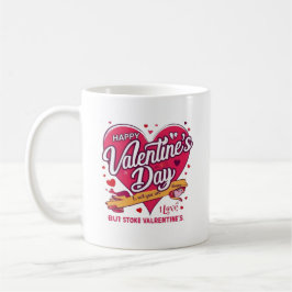 Glad Alla Hjärtans Dag Hjärt Design Romantiskt Gåv Kaffemugg