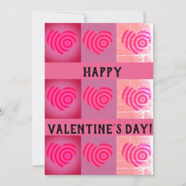 Glad Alla Hjärtans Dag Hjärtan Julkort