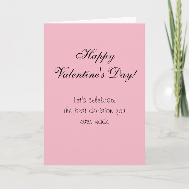 Glad Alla Hjärtans Dag Humor Roligt Kort Kärlek (Framsida)