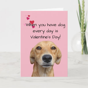 Glad Alla Hjärtans Dag Hundägare Kort