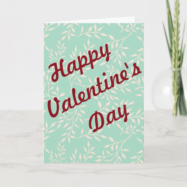 Glad Alla hjärtans dag, icke-traditionell Helgkort (Framsida)