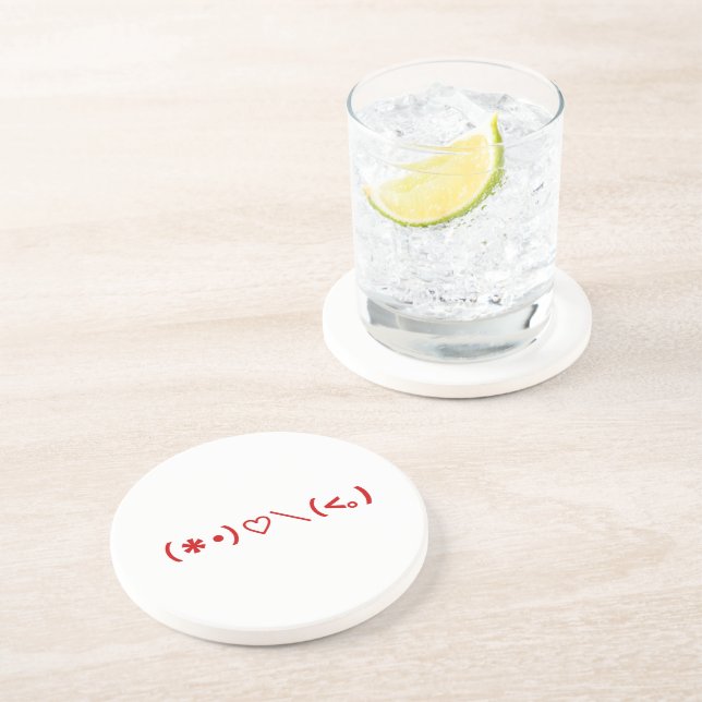 Glad Alla hjärtans dag/japanska emotikoner Underlägg (Sidan)