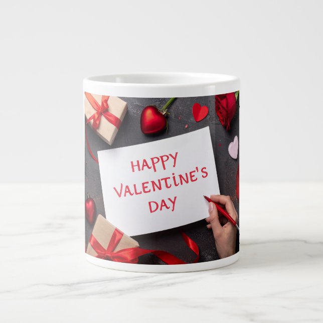 Glad Alla hjärtans dag Jumbo Mugg (Framsidan)