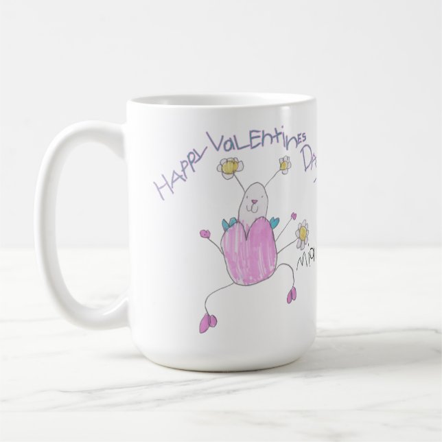 Glad Alla Hjärtans Dag Kaffe Mugg (Vänster)