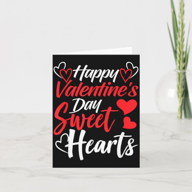 Glad Alla Hjärtans Dag Kära Par Valenti Kort (Framsida)