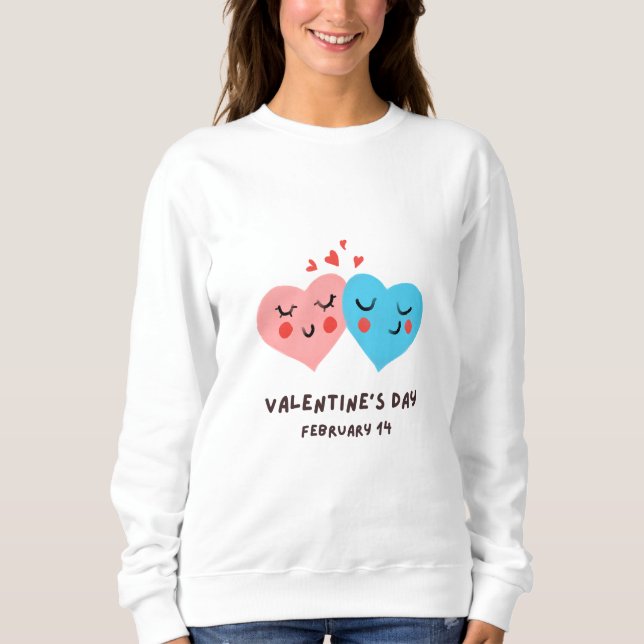 Glad Alla hjärtans dag - Kärlek Bilder Funny T Shirt (Framsida)