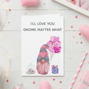 Glad Alla Hjärtans Dag kärlek du Gnome saknar bety Kort