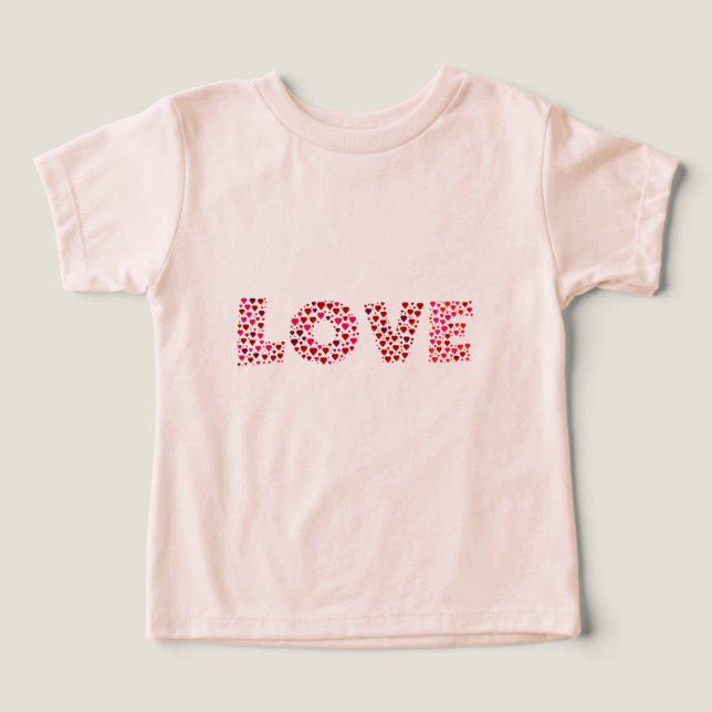 Glad Alla hjärtans dag Kärlek T Shirt (Design Framsida)