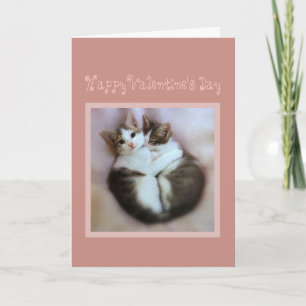 Glad Alla hjärtans dag Kittens i Kärlek Helgkort