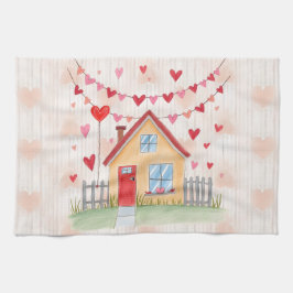 Glad Alla hjärtans dag! Kökshandduk