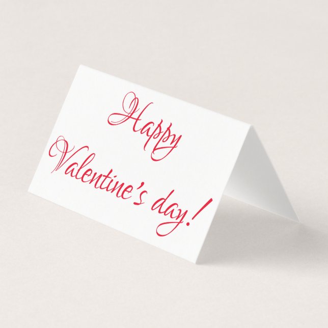 Glad Alla hjärtans dag! Kort (Framsida)