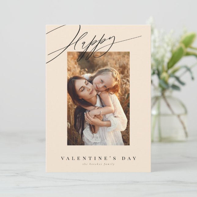 Glad Alla hjärtans dag-krämen Valentinkort Julkort (Stående Fram)