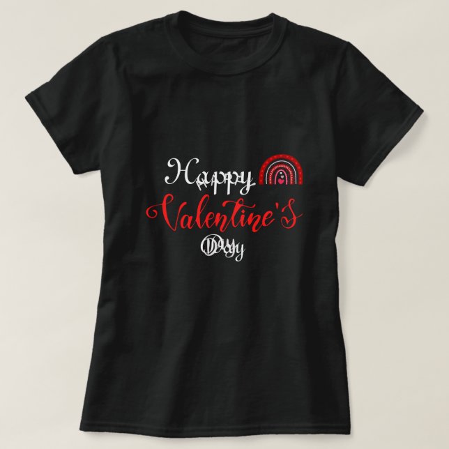 Glad Alla hjärtans dag Kvinnor T Shirt (Design framsida)