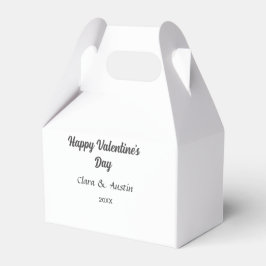 Glad Alla hjärtans dag Lägg till namn datum enkel Presentaskar