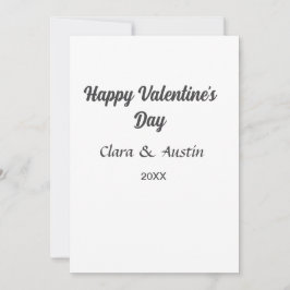 Glad Alla Hjärtans dag lägg till namn datum enkelt Inbjudningar