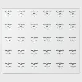 Glad Alla hjärtans dag lägga till namn datum enkel Presentpapper