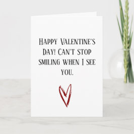 Glad Alla hjärtans dag Leende Kärlekskort Kort