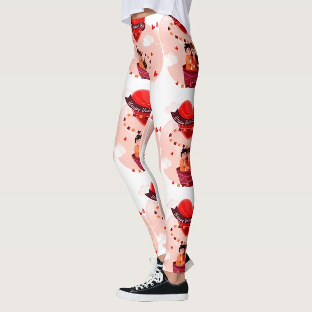 Glad Alla Hjärtans Dag Leggings (Vänster)