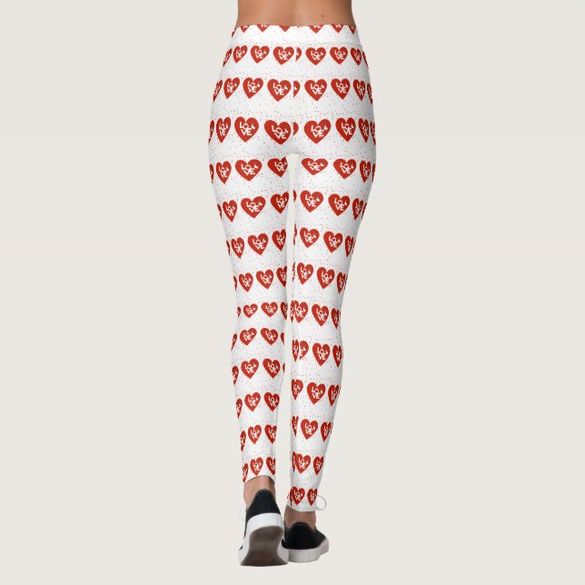 Glad Alla hjärtans dag Leggings (Baksida)
