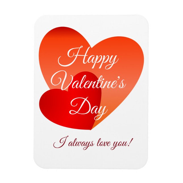 Glad Alla hjärtans dag Magnet (Vertikal)