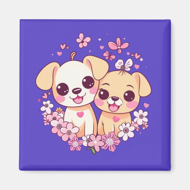 Glad Alla hjärtans dag! Magnet (Framsidan)