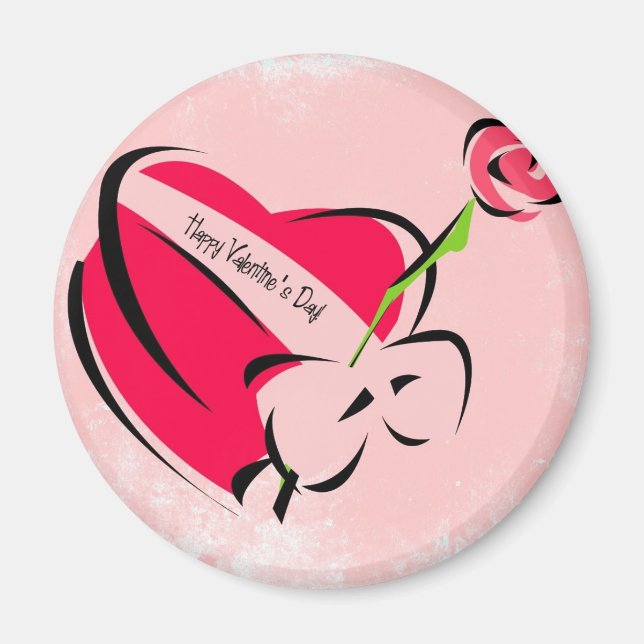 Glad Alla hjärtans dag Magnet (Framsidan)