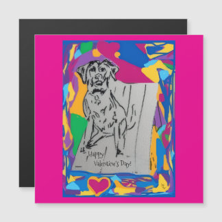 Glad Alla Hjärtans Dag Magnetkort