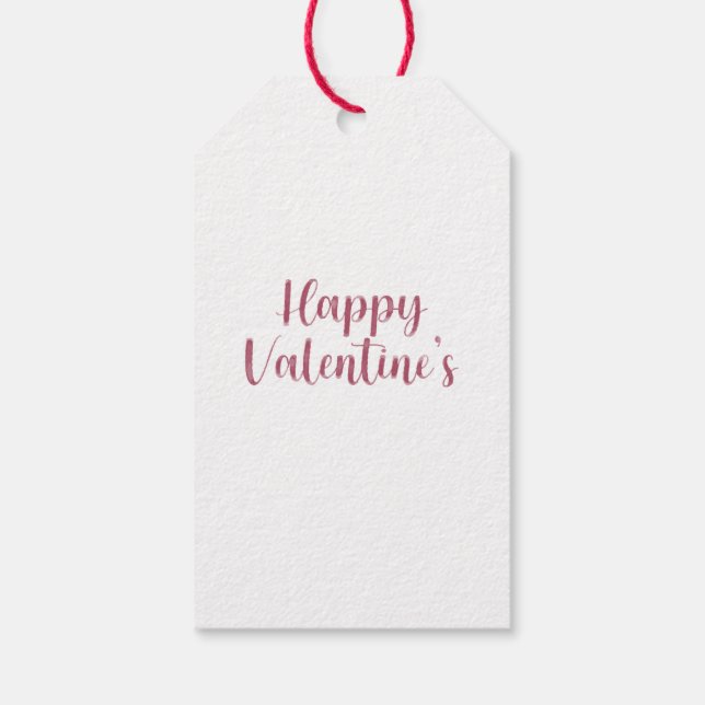 Glad Alla Hjärtans Dag Målad hjärta presentkort (s Presentetikett (Baksidan)