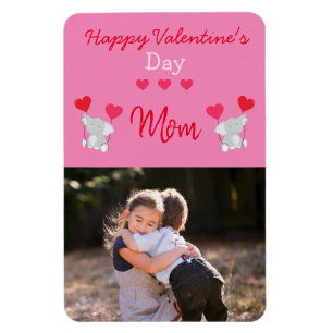 Glad Alla hjärtans dag Mamma Photo Magnet