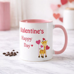 Glad Alla hjärtans dag Mamma Safari Tema Mugg