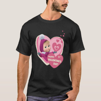 Glad Alla hjärtans dag Masha och björnen 1 T Shirt