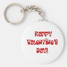 Glad Alla hjärtans dag med hjärtan Nyckelring