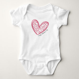 Glad Alla Hjärtans Dag med Rosa Hjärtan T Shirt