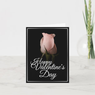 Glad Alla hjärtans dag med rosa ros Kort