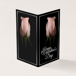 Glad Alla hjärtans dag med rosa ros Kort