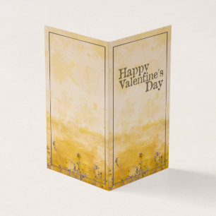 Glad Alla hjärtans dag med Vintage Flower Meadow Kort