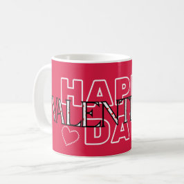 Glad Alla hjärtans dag Modern Kaffemugg