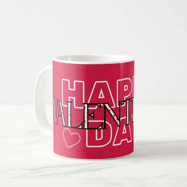 Glad Alla hjärtans dag Modern Kaffemugg (Framsida vänster)