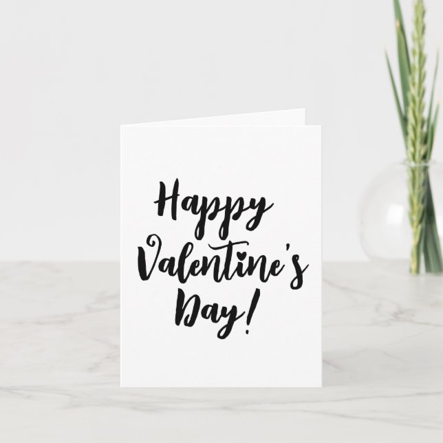 Glad Alla hjärtans dag, modern manustypografi Kort (Framsida)