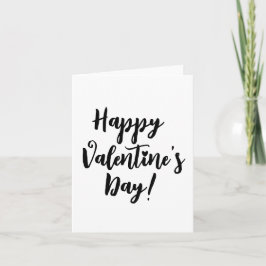 Glad Alla hjärtans dag, modern manustypografi Kort