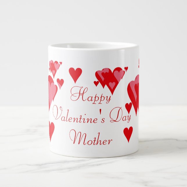 Glad Alla hjärtans dag Mor Jumbo Mugg (Framsidan)