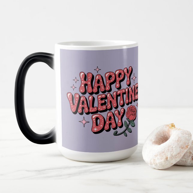 Glad Alla Hjärtans Dag Morfande Mugg (Med munk)