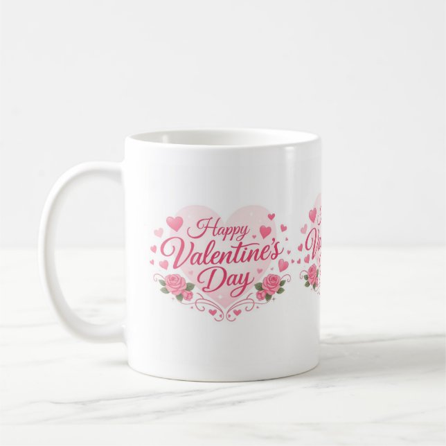 Glad Alla Hjärtans Dag-mugg Kaffemugg (Vänster)