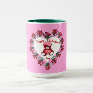 Glad Alla hjärtans dag-Nalle Kaffe Mugg