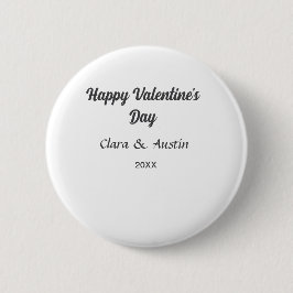 Glad Alla hjärtans dag namn datum enkel minimal Knapp